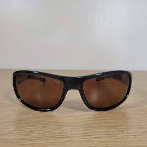 Hobie Napa Polarized Sunglasses Black Wrap Style Brown Lenses